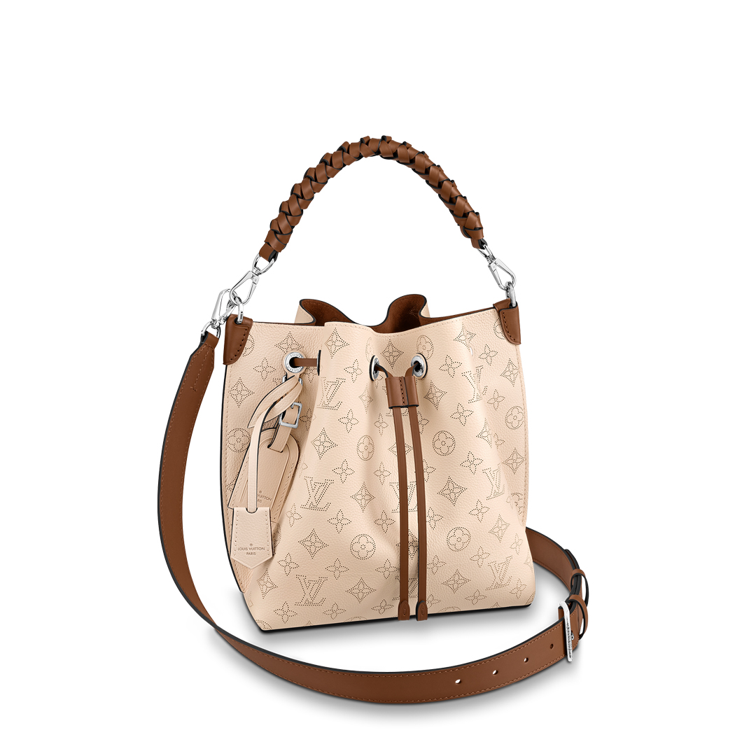 Louis Vuitton MURIA Bucket Bag Mahina Leather M55801 Cream